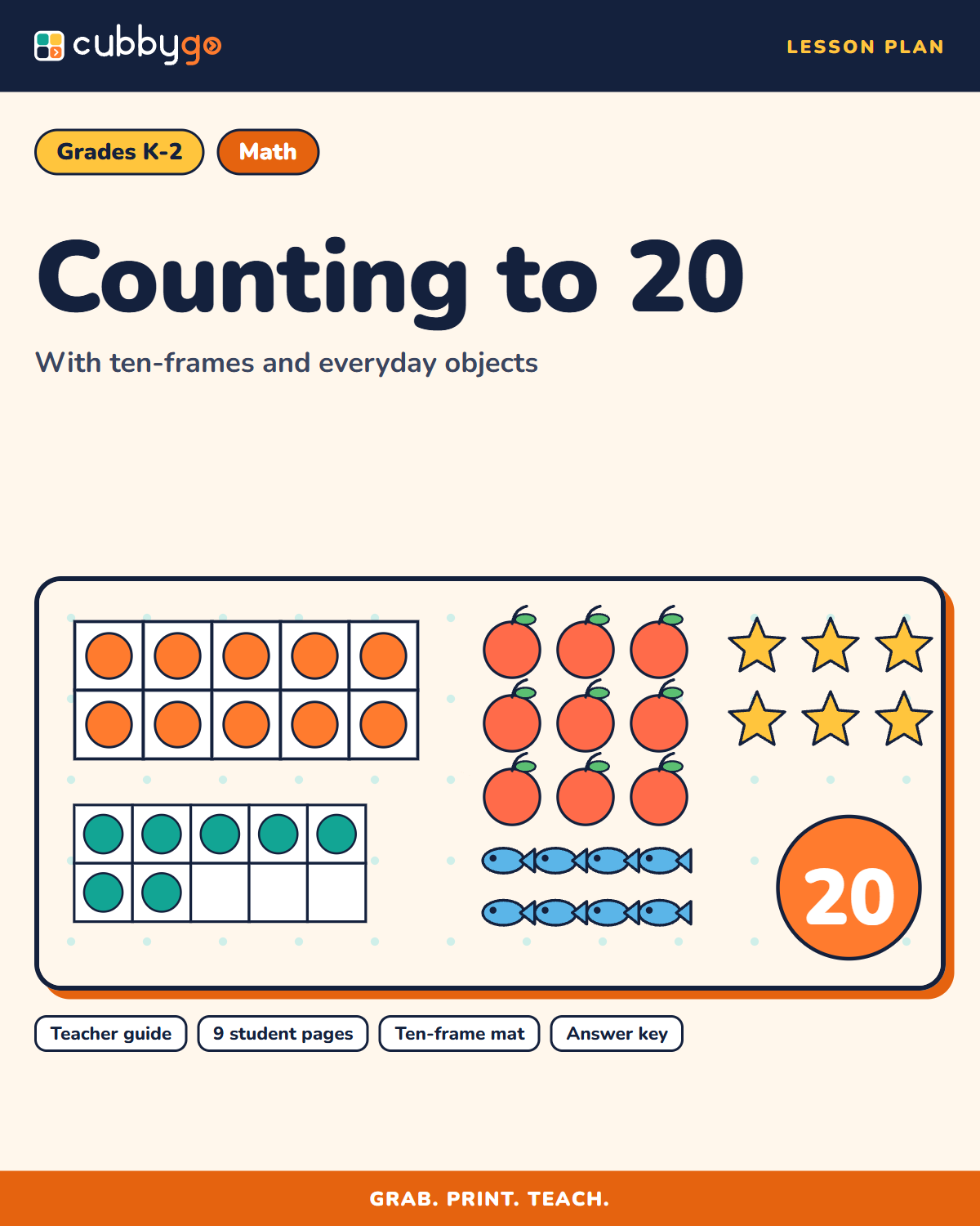 Cover of Counting to 20 with Everyday Objects