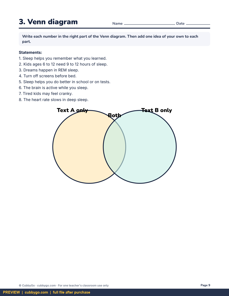 Preview page 4 of Compare and Contrast Two Texts